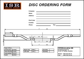 ISR Disc ordering form